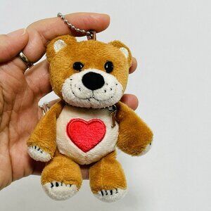 Suzy Zoo Bear Plush Keyring Keychain Initial Letter K Personal Name Love Heart